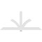 Ekena Millwork Redmond Architectural Grade PVC Gable Bracket, 108"W x 49 1/2"H x 4"D x 6"F, 11/12 Pitch GBP108X50X0406RED00 - alternate 3